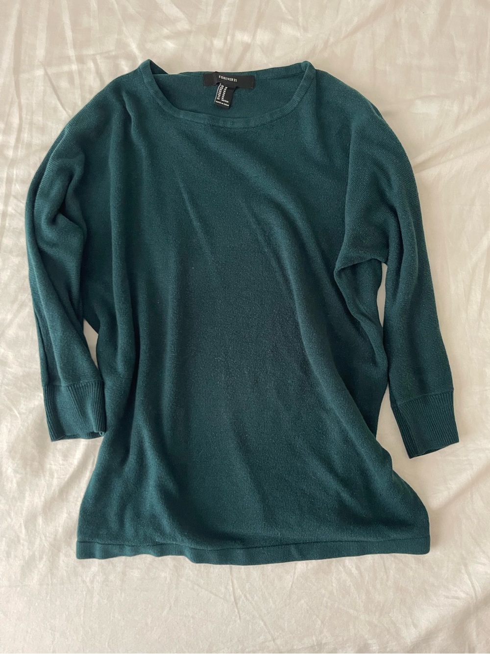 Forever 21 Teal Knit Sweater size medium